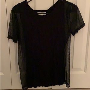 forever 21 black tea with mesh